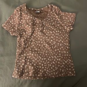 Abrocrombie kids floral top size 8